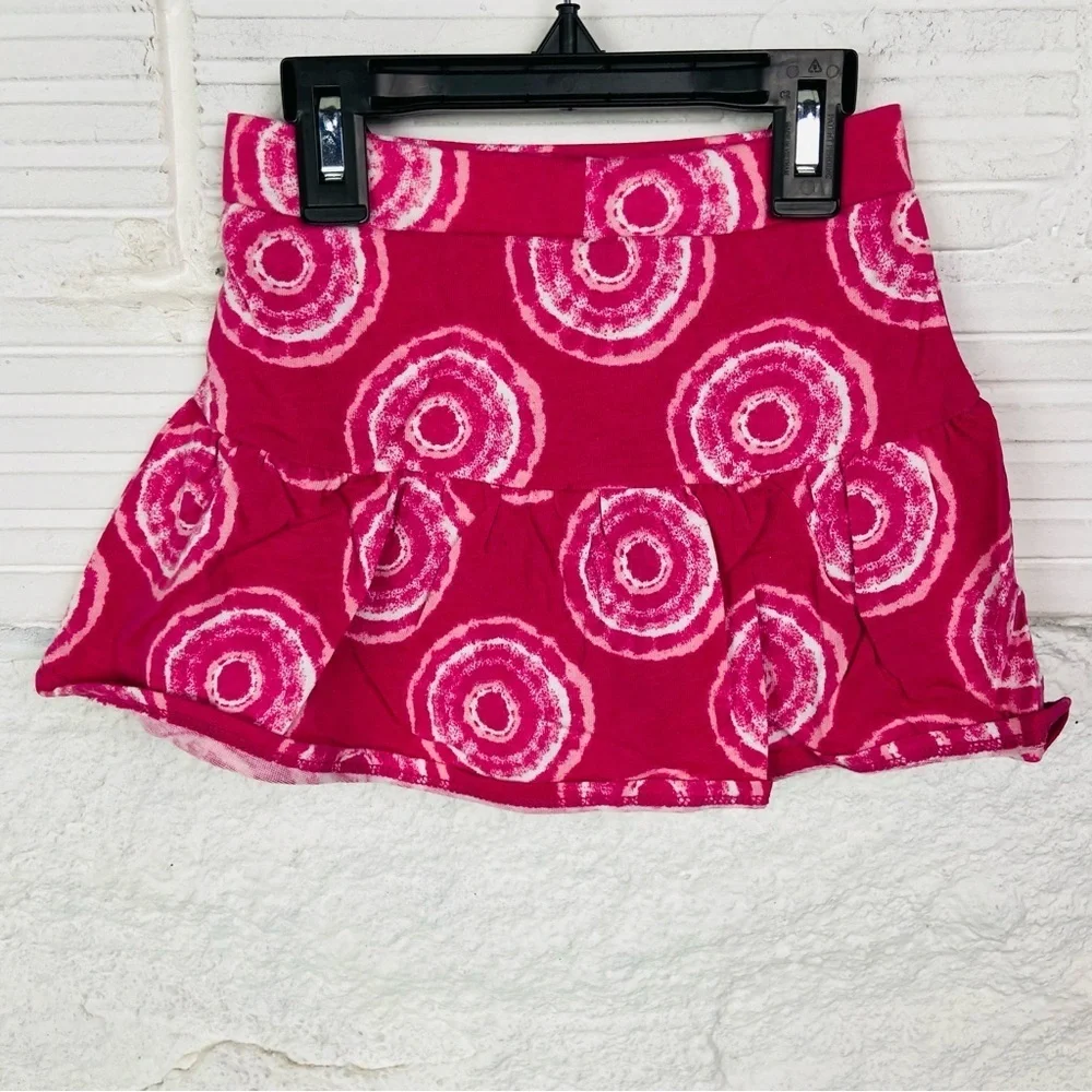 Unbranded Vibrant Pink Tie-Dye swirl Kids stretch Skort size 4T